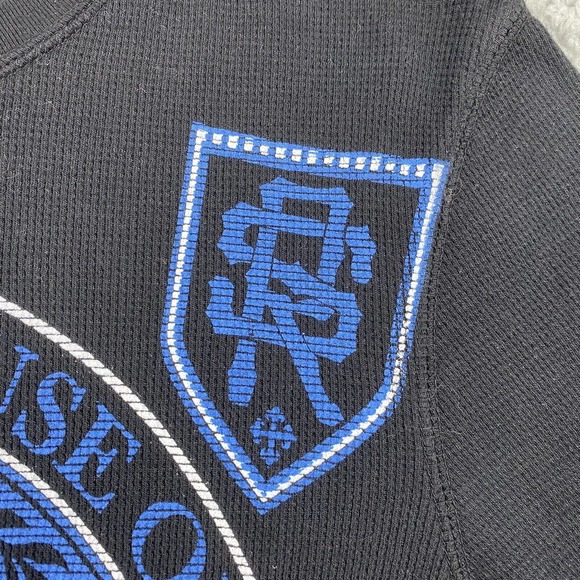 Raw State by Affliction Men’s Medium Black Blue Thermal Double Sided Redemption - Picture 3 of 11